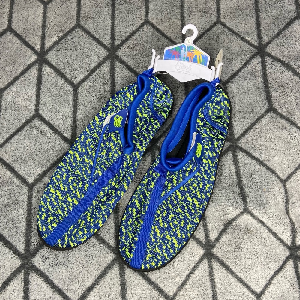 Strand Blue and Neon Water Swim Shoes NWT